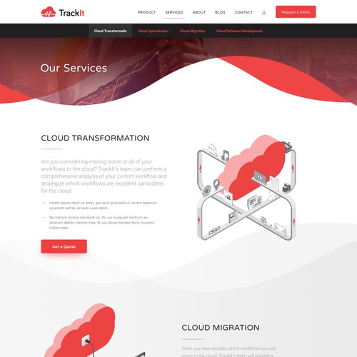 Trackit.io Website Design