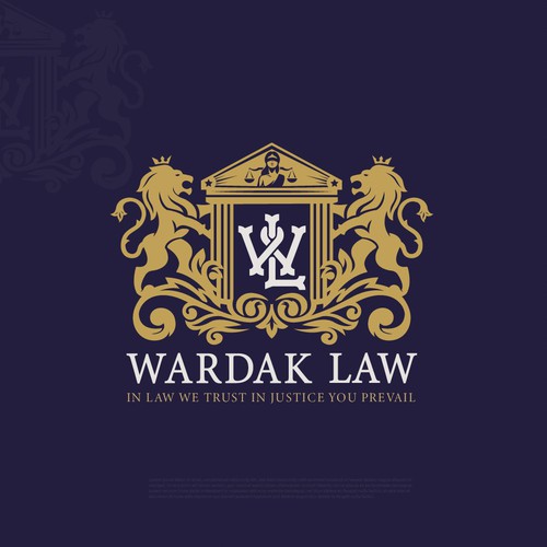 Professional Logo Concept for "Wardak Law"