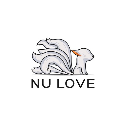 Nine tailed fox logo design for Nu Love