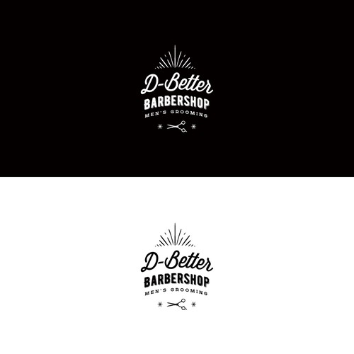 vintage inspired logo for a barbershop.