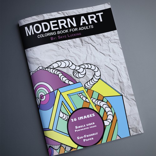 Modern Art Coloring book POP for Grown Up Shoppers