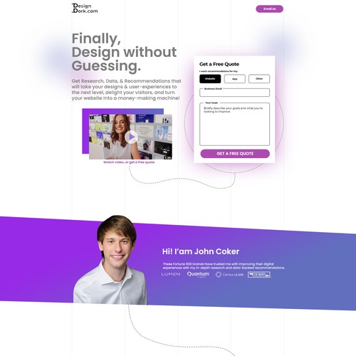 Website for User Experience Directors & Managers