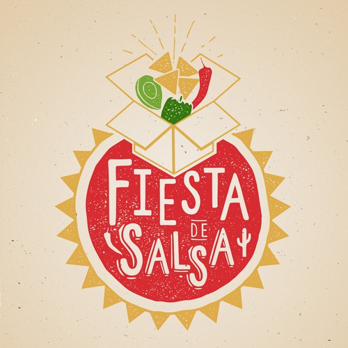 New Logo for Subscription Box called Fiesta De Salsa