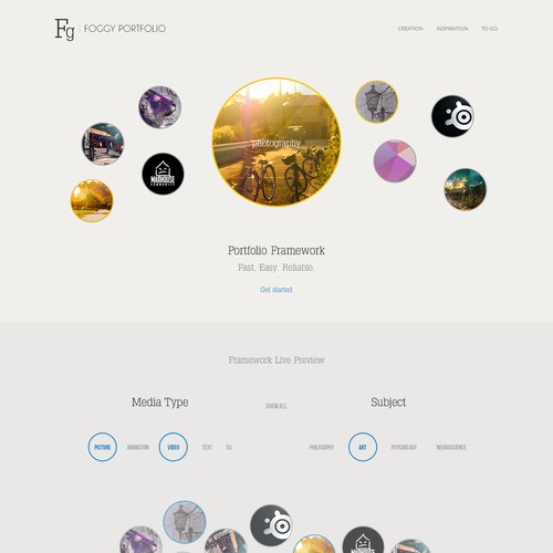 Design framework to organize visual inspirations for creative professionals like you.