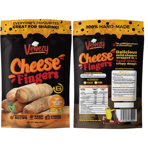 Cheese Fingers Packaging Design