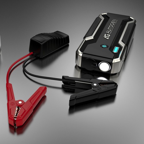 A multifunction portable jump starter.