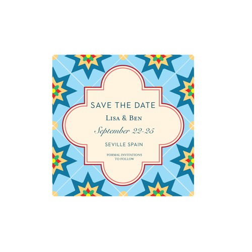 Spanish Inspired Save the Date