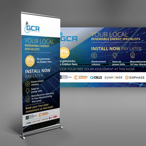 Pull up banner for GCR Electrical Systems