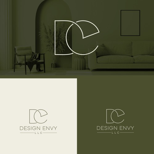 DE logo for interior design company