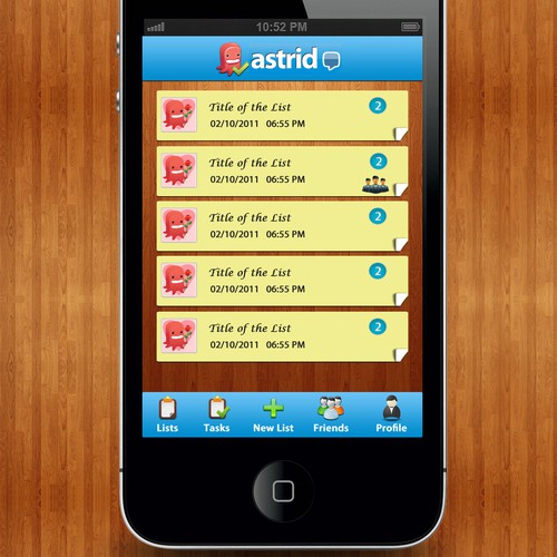 Help Astrid  with a new app design