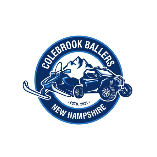 Serious and fun logo concepts for Colebrook Ballers New Hampshire.