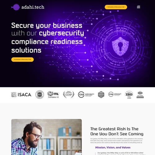 Cybersecurity Landing Page