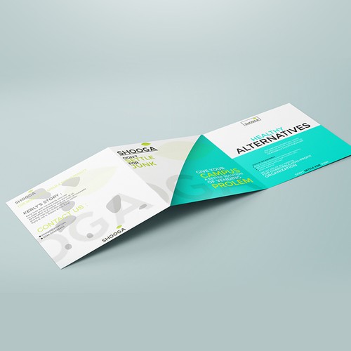 Modern Tri-Fold Brochure Design for Shooga (Healthy Alternatives)