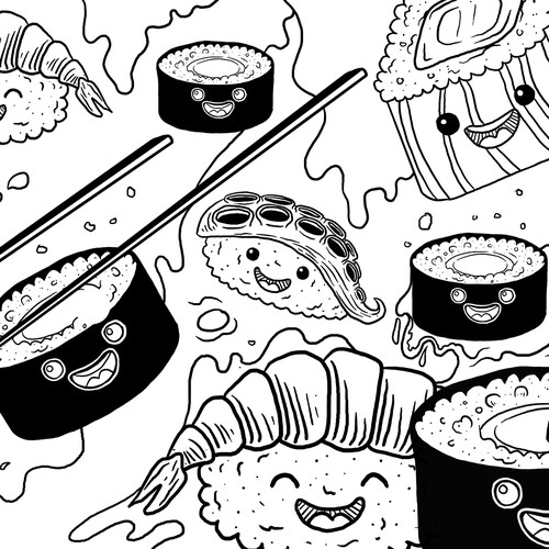 doodle sushi