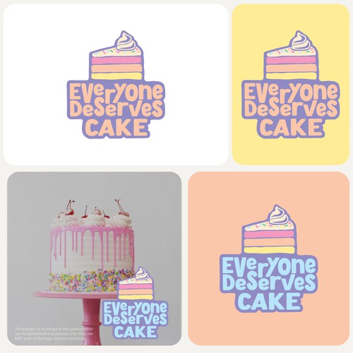 Logo design for Everyone Deserves Cake