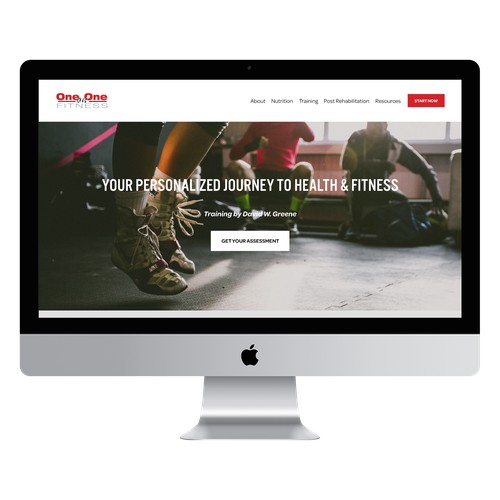 One-on-One Fitness website new design