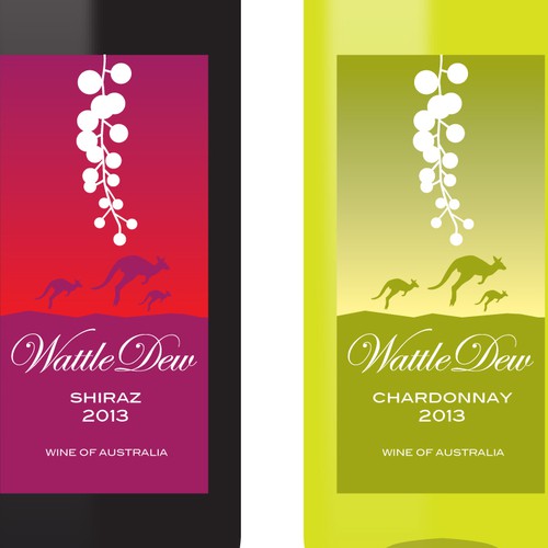 Wine Label Design for Australian Wine Brand
