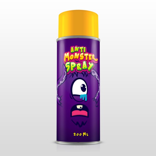 Help scare monsters away by creating the coolest kid-friendly spray can ever seen!