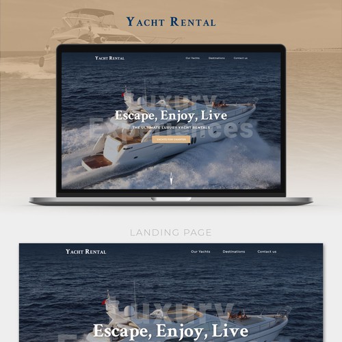 Yacht Rental modern & professional website design