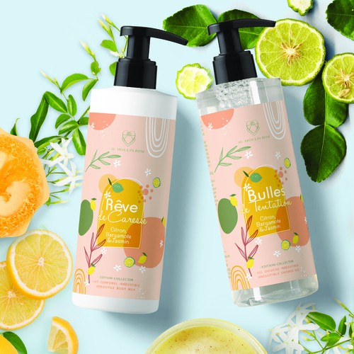 Creation of the summer cosmetic packaging