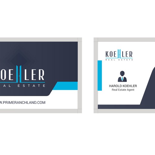 Business card For real estate company