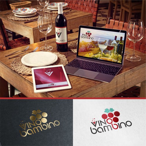 Winning Design Logo for Wine Company "Vino Bambino"