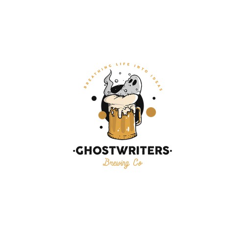 Ghostwriters - Brewing Company Logo design