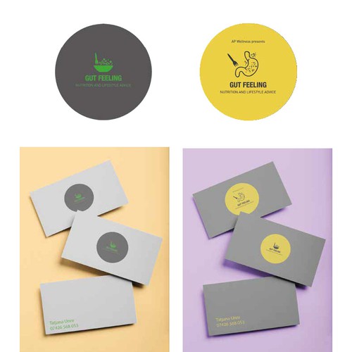 Logo and stationary design for Gut Feeling 