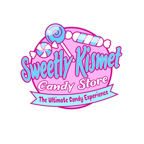 sweetly kismet candy store logo concept
