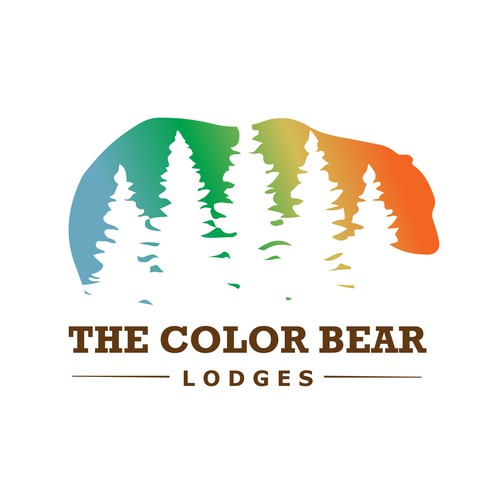 Colourful logo for a Lodge in Big Bear Lake