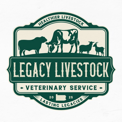 Classic / Vintage logo for veterinary service
