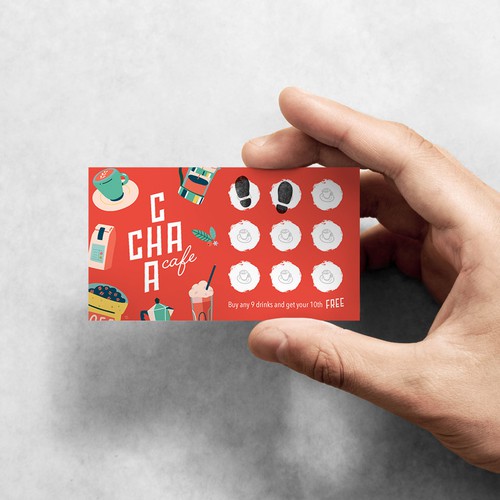 Cha Cha Cafe Business Card