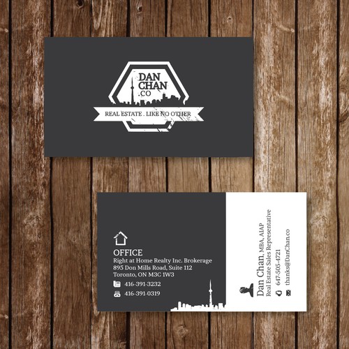 Business Card Design for Real Estate Agent