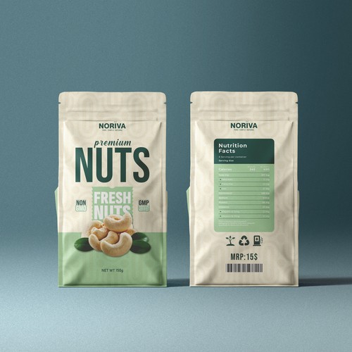 NORIVA - PREMIUM NUTS PACKAGING DESIGN