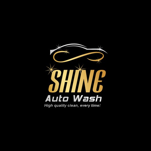 Simple elegant logo for Auto Wash
