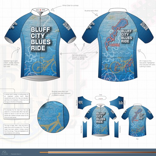 Bluff City Blues Ride Jersey Concept
