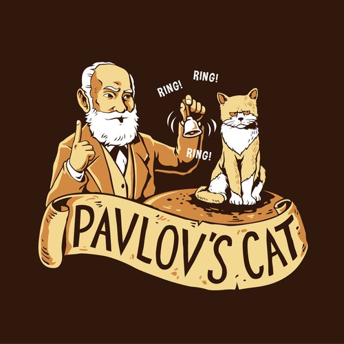 Pavlov's Cat T-shirt design