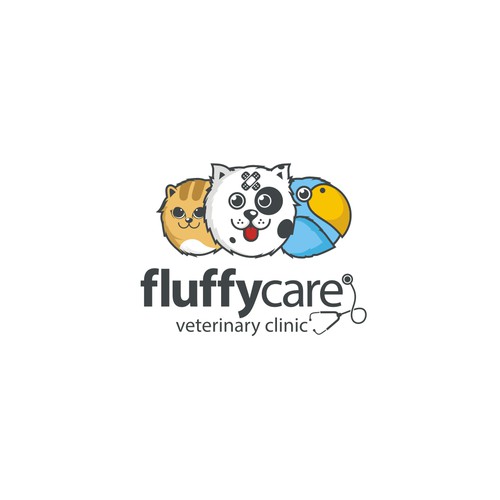 Logo concept for fluffycare