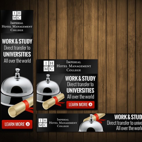 Help Imperial Hotel Management College with a new banner ad
