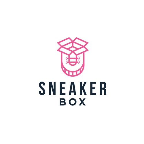 sneaker box logo concept