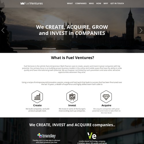 Website Design for Ventures Business