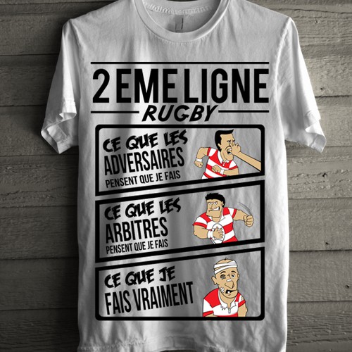 Design a "What people think I do" meme Rugby tee shirt and work on a 1-1 project for 5+ more!