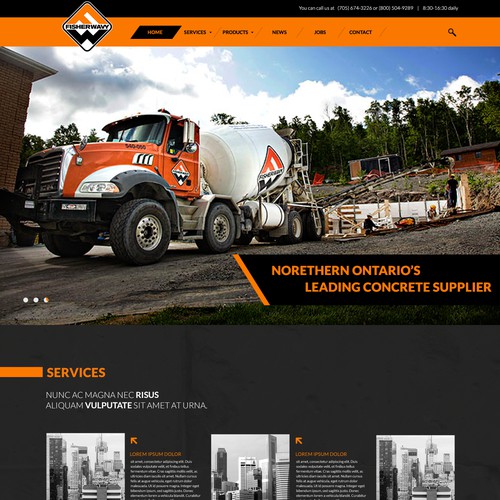 Homepage design for Fisher Wavy