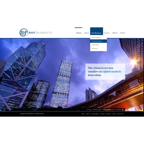 BHP Markets - Homepage