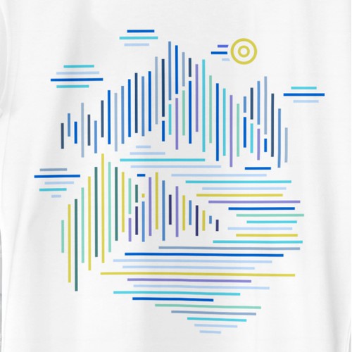 Geometric style t-shirt