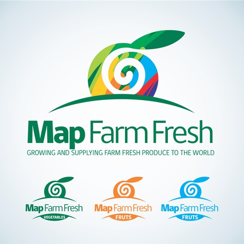 create a logo that potrays clean safe fresh fruits & vegetable quality products for overseas markets