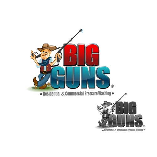logo for Big Guns      Pressure Washing Services