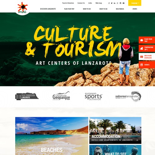 Official website for Turismo Lanzarote Island