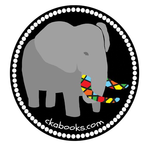 Elephant sticker for a book launch