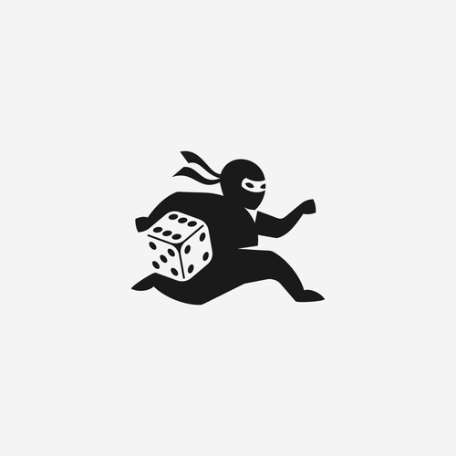 SIMPLE NINJA + DICE LOGO